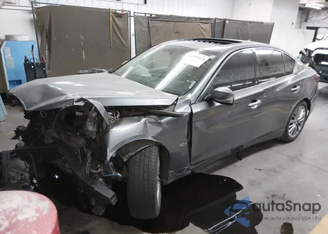 2018 Infiniti Q50 3.0T Luxe z USA, uszkodzony, nr VIN JN1EV7AP2JM352411